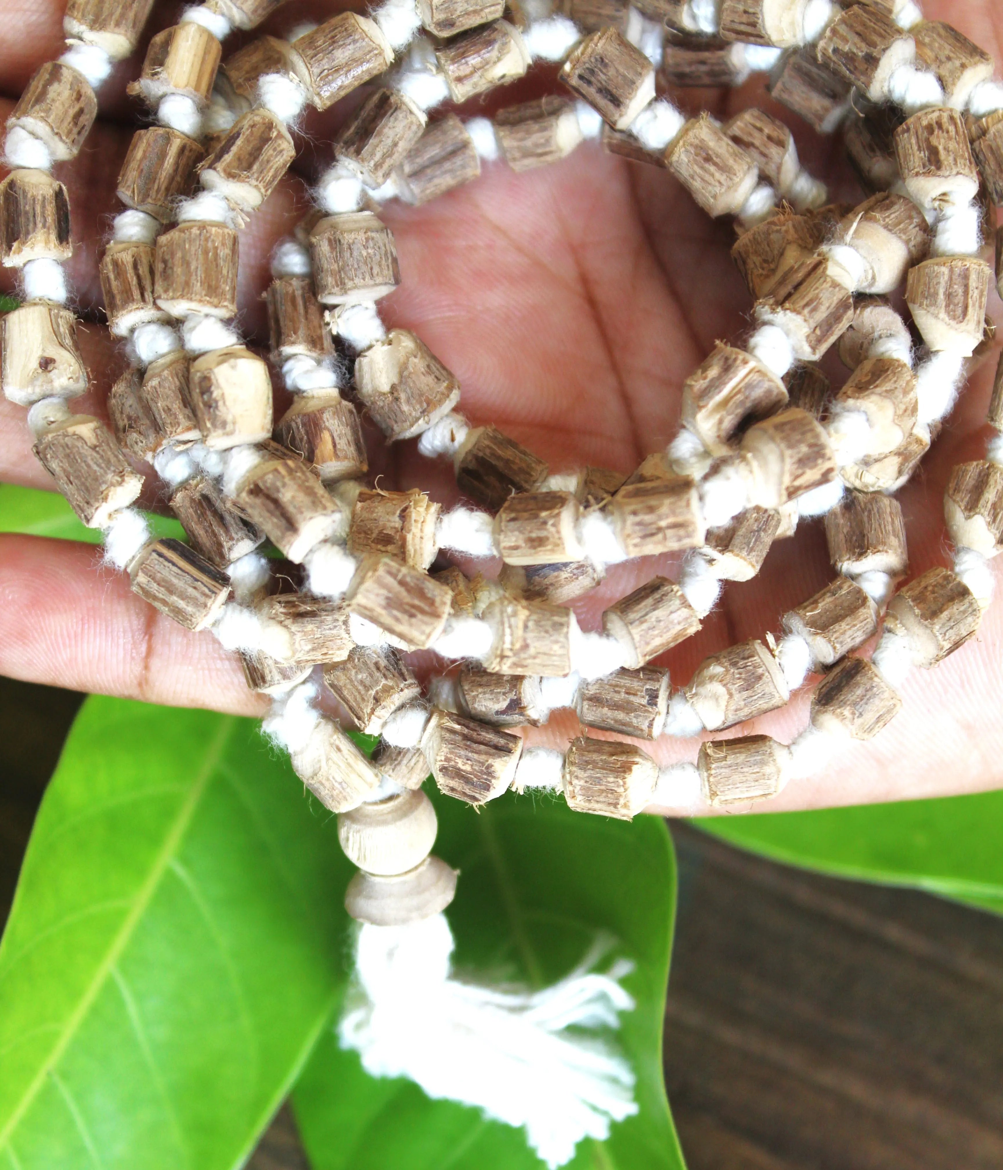 Tulsi mala beads 10-11 mm 5 strands (545 beads), Tulsi beads, Bulk outlets wooden beads, india hindu mala meditation prayer beads, Rosary beads men