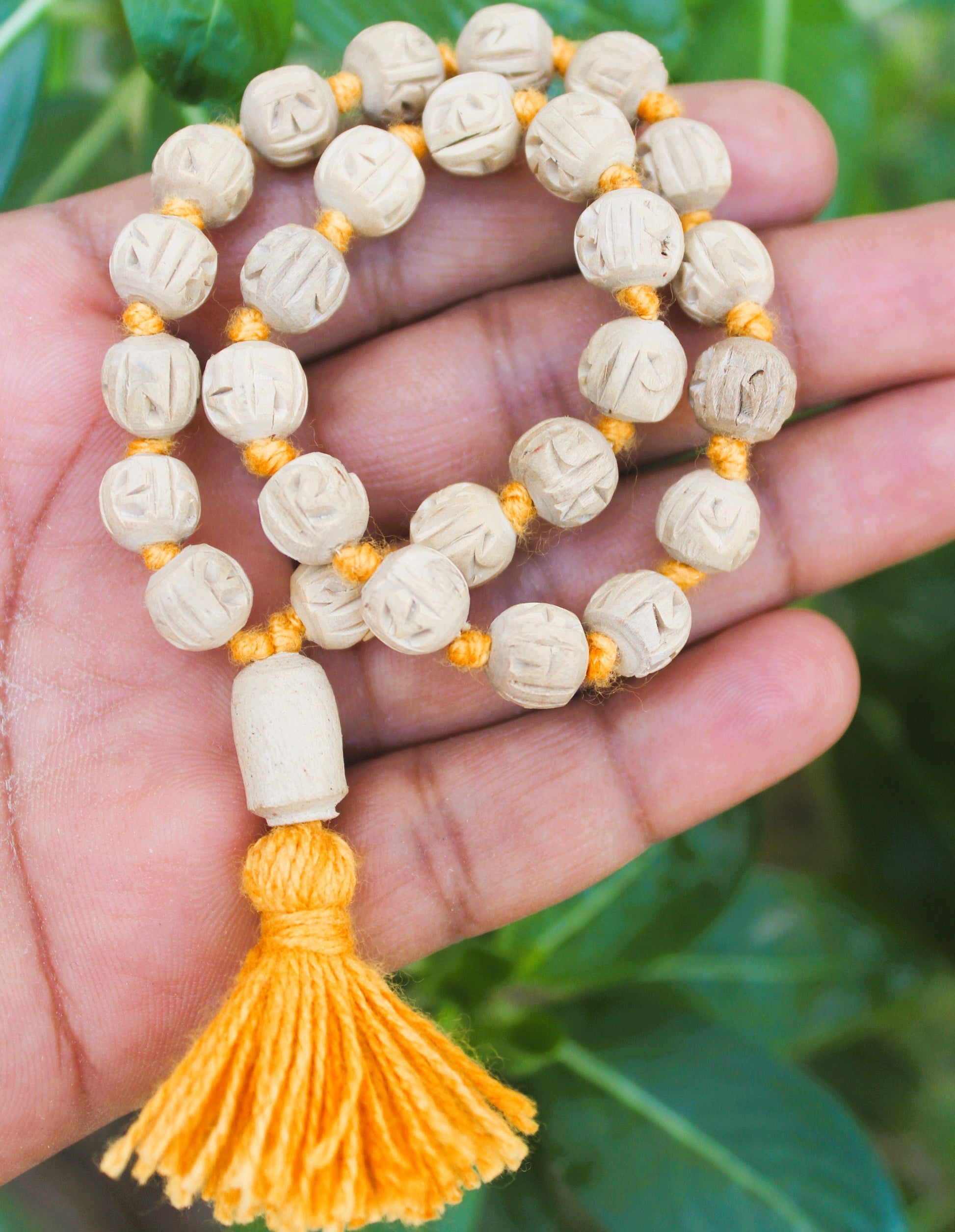 27 Beads Japa Mala Engraved with Shri Ram Name for Meditation